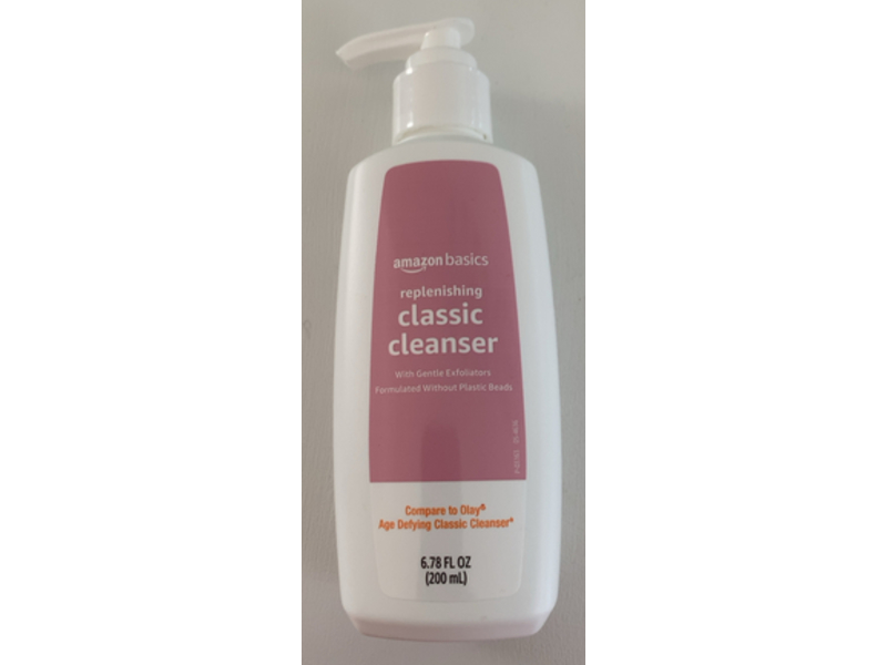 Amazon Basics Replenishing Classic Cleanser, Gentle Exfoliators, 6.78 fl oz/200 mL