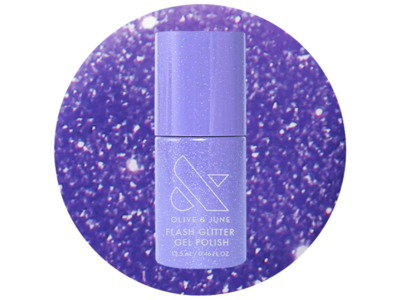 Olive & June Flash Glitter Gel Polish, Karaoke is a Good Time, 0.46 fl oz/13.5 mL