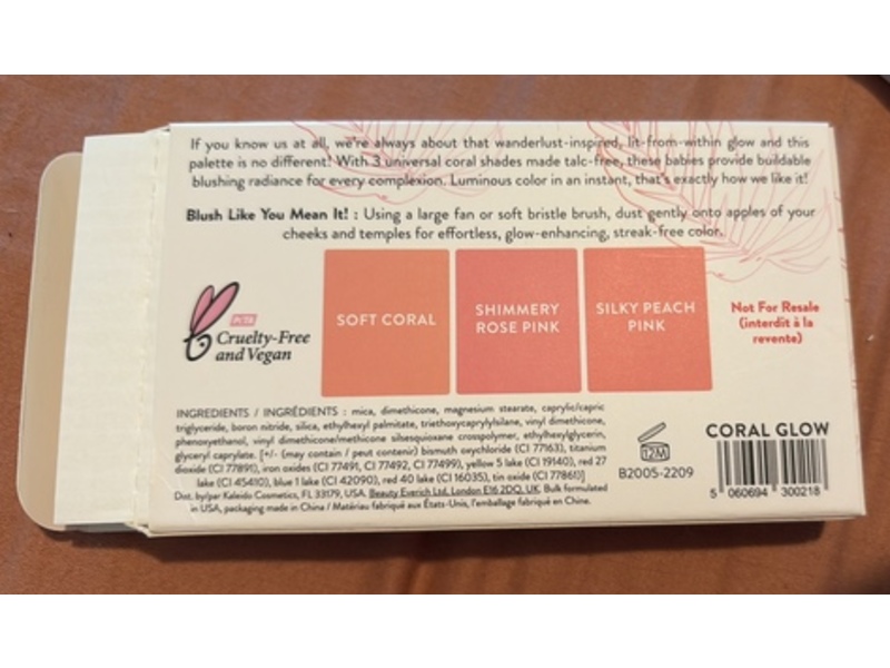 Kaleido Cosmetics Skin Luminate Superfine Luminous Blush Palette, 0.42 fl oz/12 g