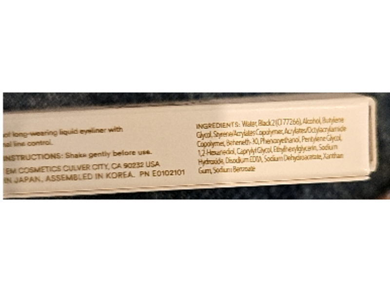 EM Cosmetics Illustrative Eyeliner, Black Felt Tip, 0.019 fl oz/ 0.55 mL