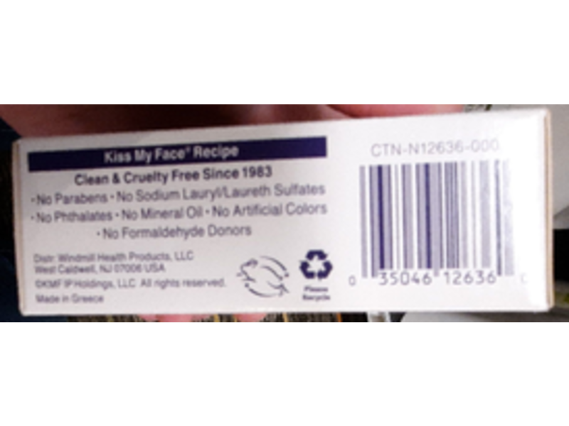 Kiss My Face De-Stress Neroli + Gardenia Bar Soap, Ashwagandha Hemp Seed Oil, 5 oz/142 g