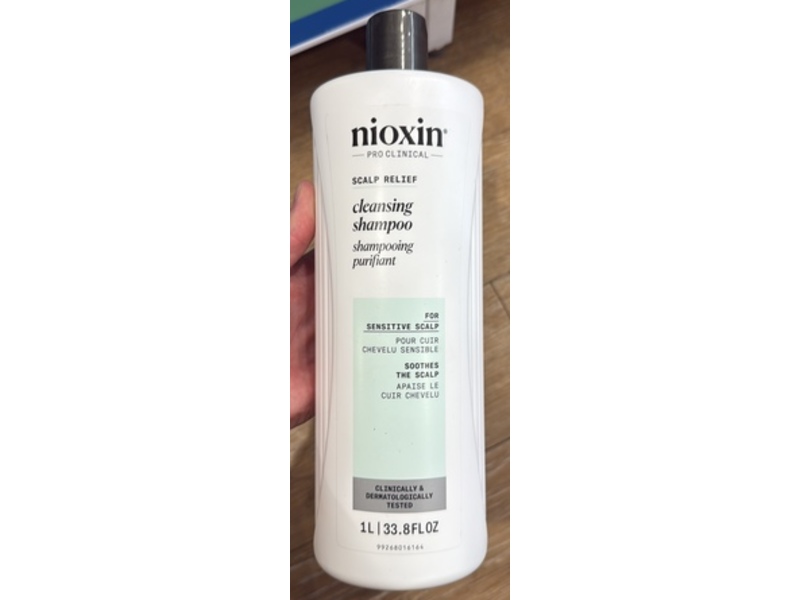 Nioxin Pro Clinical Cleansing Shampoo, Scalp Relief, 33.8 fl oz/1 L