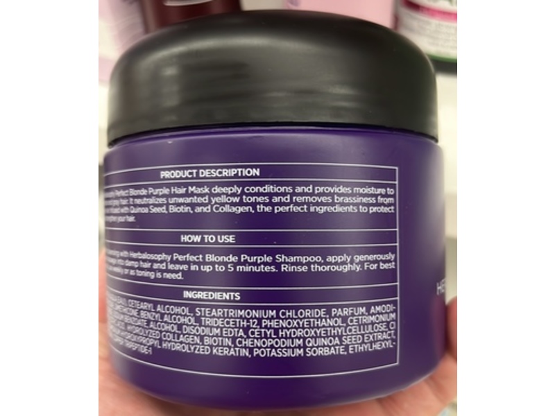 Karseell Perfect Blonde Hair Mask, Purple, 16.9 fl oz/500 mL