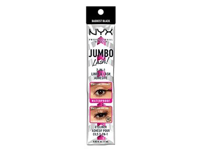NYX Professional Makeup Jumbo Lash 2 In 1 Liner & Lash Adhesive, 0.03 oz/1 mL