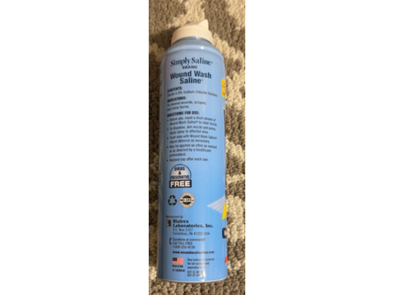 Simply Saline Wound Wash Saline, 7.1 fl oz/210 mL