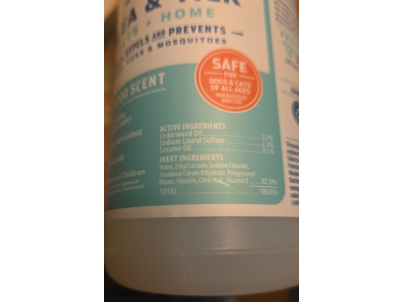 Wondercide Flea Tick & Spray, Cedarwood Scent, 16 fl oz/946 mL