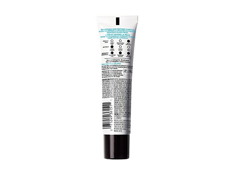 L'Oreal Paris Infallible Glow Lock Illuminating Primer, 130, 1 fl oz/30 mL
