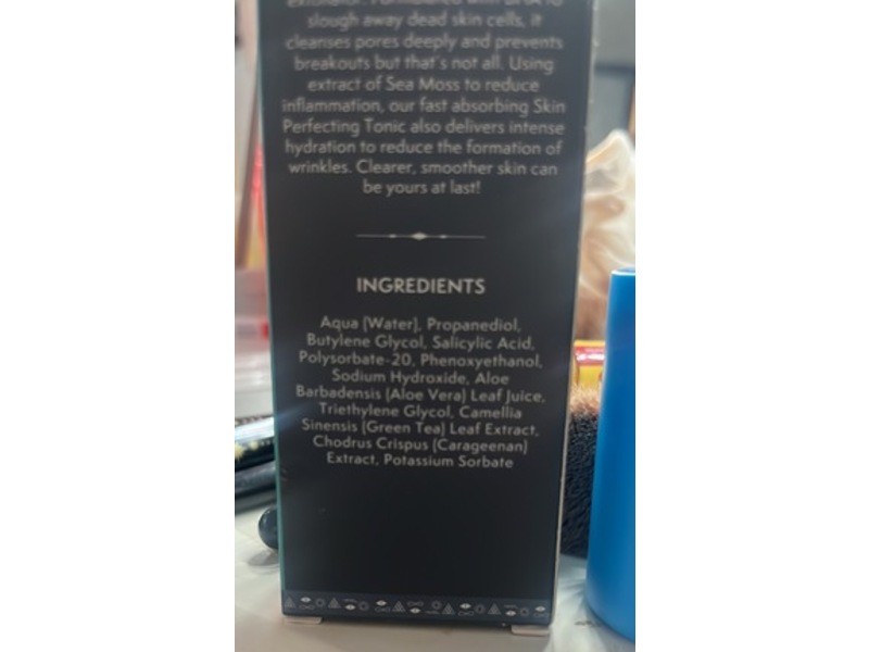 Nature Spell Skin Perfecting Tonic Liquid Exfoliant, 2% Bha + Sea Moss, 1 fl oz/30 mL