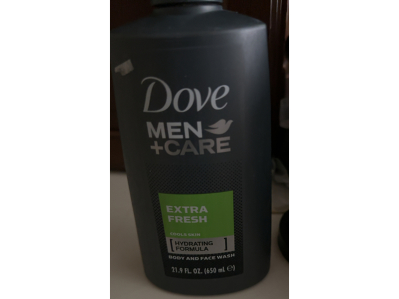 Dove Men + Care Body & Face Wash, Extra Fresh, 21.9 fl oz/650 mL, Pack Of 2