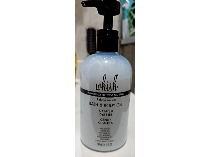 Whish Bath & Body Gel, Kabosu Sea Salt, 13 fl oz/390 mL