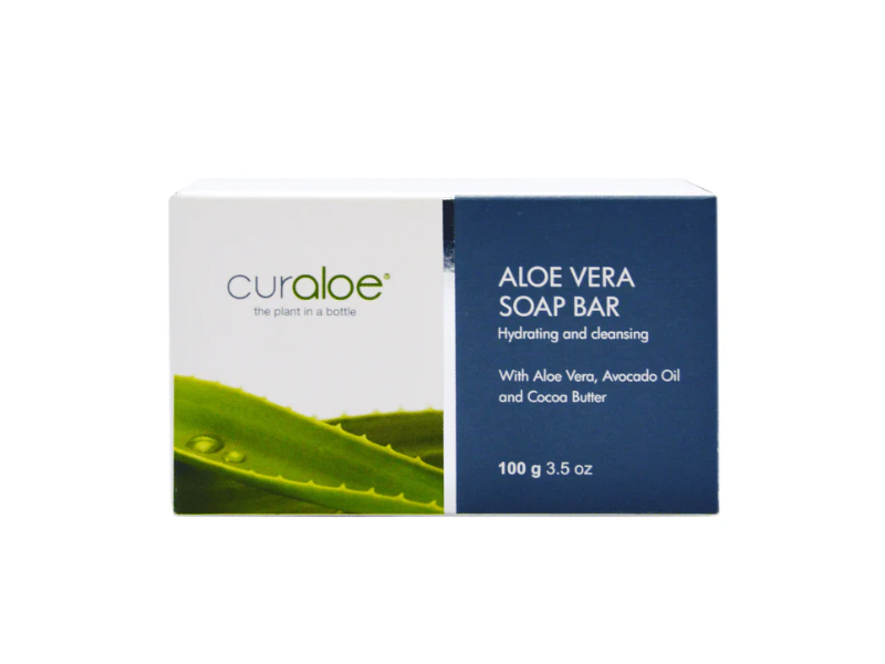 Curaloe Aloe Vera Soap Bar, 3.5 oz/100 g