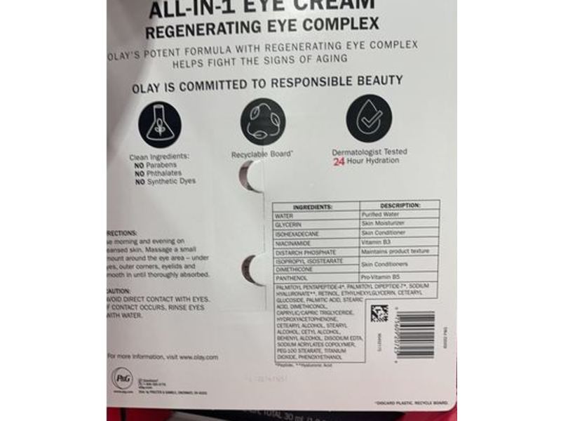 Olay Advanced Eye Cream, 0.5 fl oz/30 mL, 2 Count