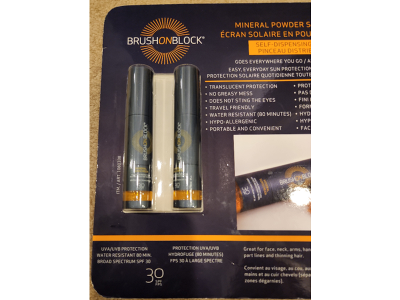 Brush On Block Touch of Tan Mineral Powder Sunscreen, SPF 30, 4 oz/113.4 g (2 pack)
