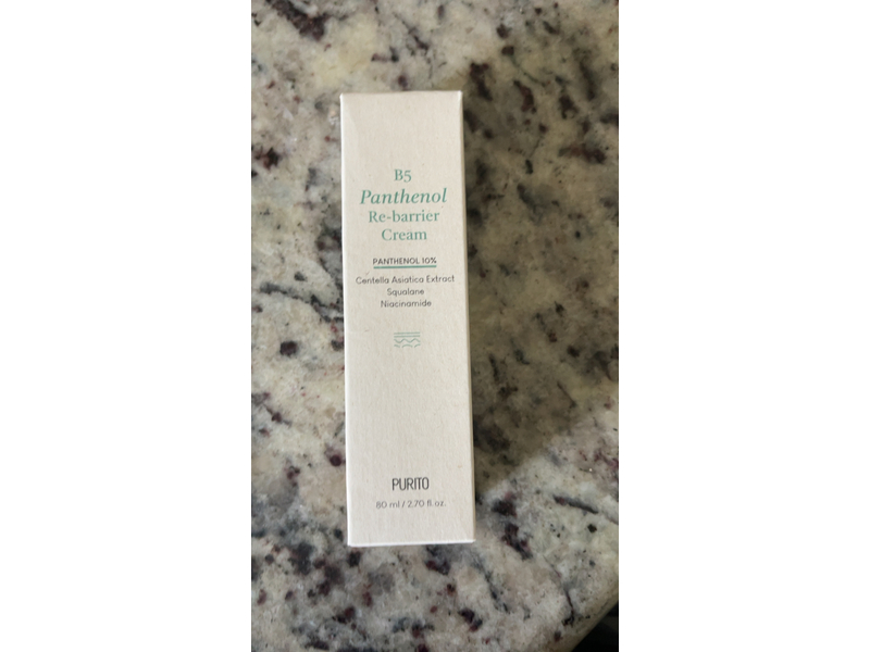 Purito B5 Panthenol Re-Barrier Cream, Panthenol 10%, 2.70 fl oz/80 mL