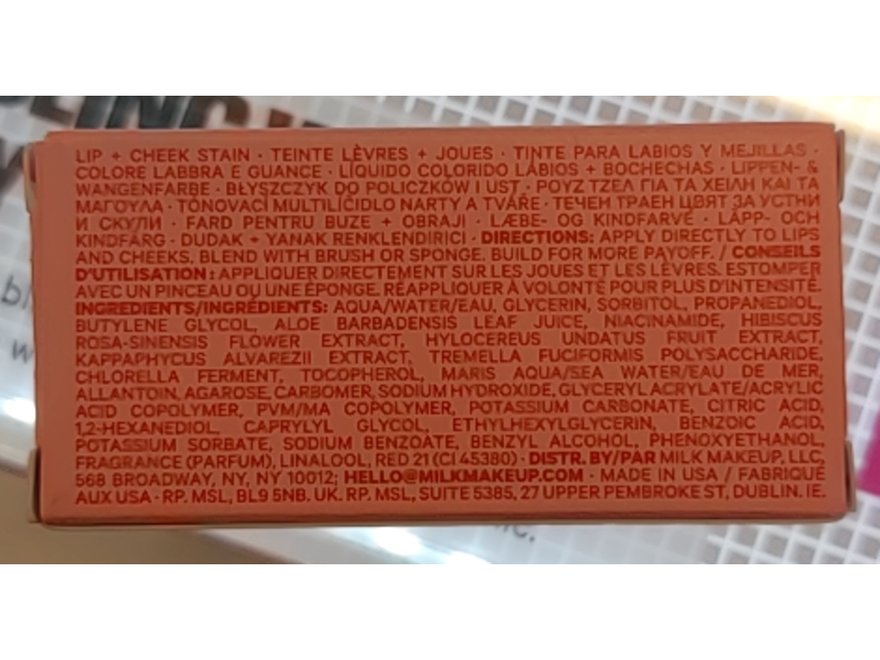 Milk Makeup Cooling Water Jelly Tint, Fizz, 0.17 oz/5 g