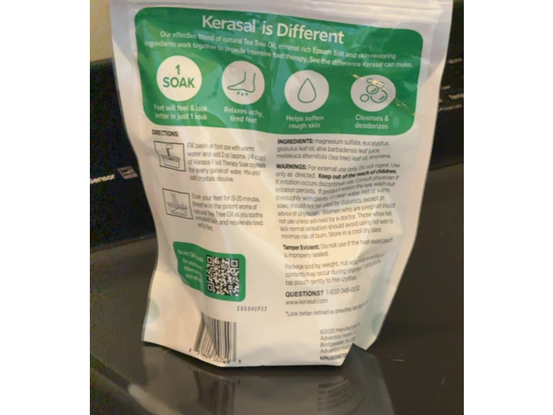 Kerasal Foot Therapy Soak, Tea Tree Oil, 907 g