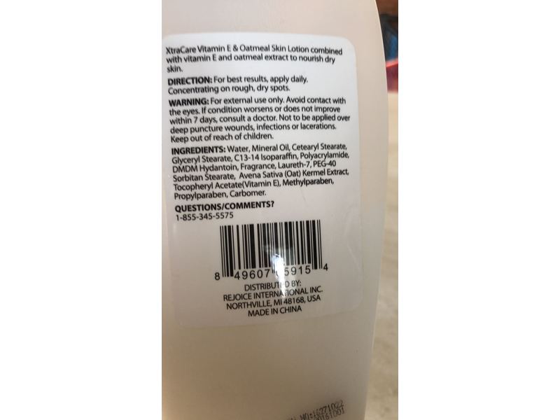 Xtracare Vitamin E & Oatmeal Skin Lotion, Nourishing, 20 fl oz/590 mL