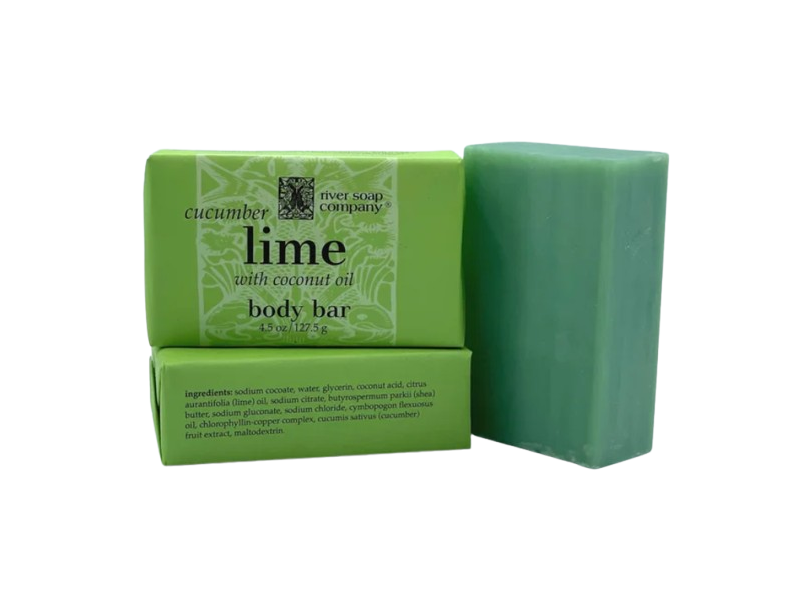 River Soap Company Body Bar, Cucumber Lime, 4.5 fl oz/127.5 g