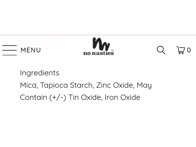 No Nasties Shimmer Powder, Gold, 2 g