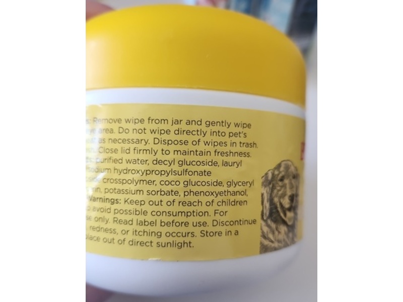 Burt's Bees Dogs Eye & Ear Cleansing Wipes, Fragrance Free, 100 Count