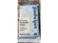 GoodWipes Actually Flushable Wipes, Fragrance Free, 18 Count - thumbnail 2