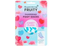 Superdrug Fruity Pampering Foot Socks, Candy Floss, 1 Pair - thumbnail 1