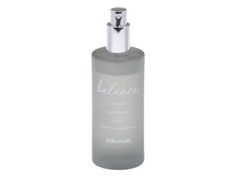 Allswell Balance Room & Linen Spray, Balsam + Mahogany + Musk, 3.4 fl oz/100 mL