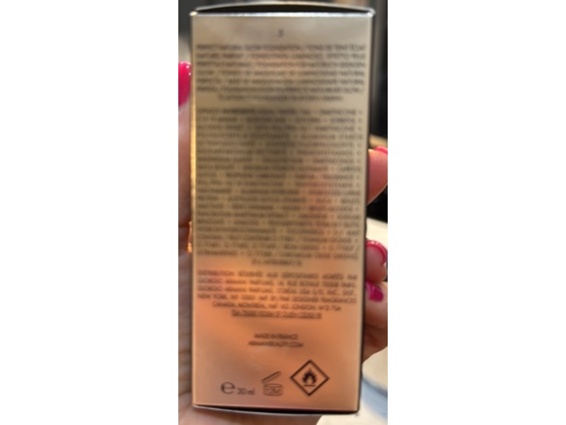 Armani Beauty Luminous Silk Foundation, 5 Light Neutral Pink, 1 fl oz/30 mL