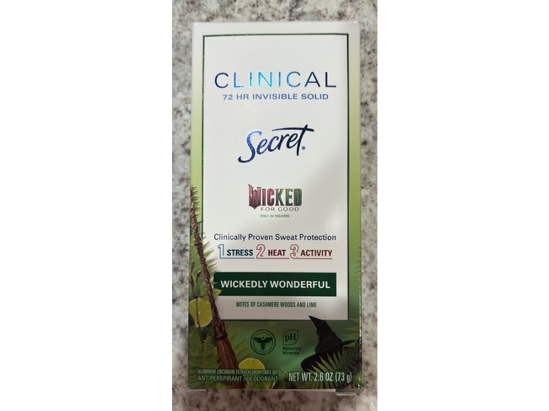 Secret Antiperspirant/Deodorant, 2.6 fl oz/73 g
