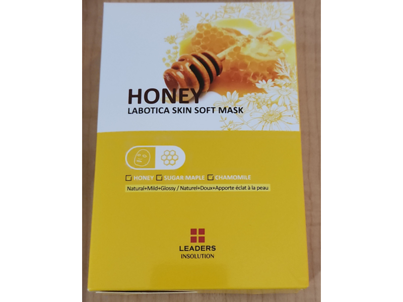 Leaders Insolution Labotica Skin Soft Mask, Honey + Sugar Maple + Chamomile, 20 mL, Pack Of 10