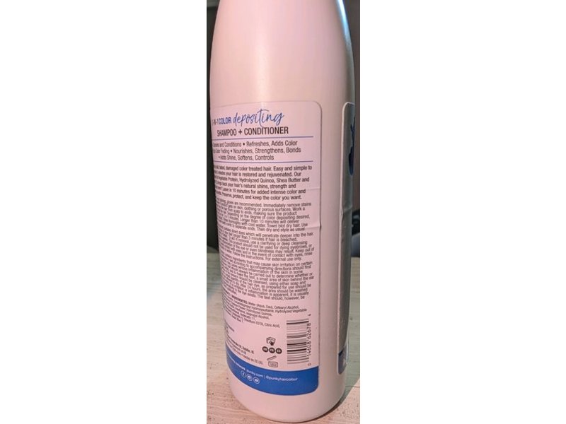 Punky Colour 3-In-1 Color Depositing Shampoo+Conditioner, Bluemania, 8.5 fl oz/250 mL