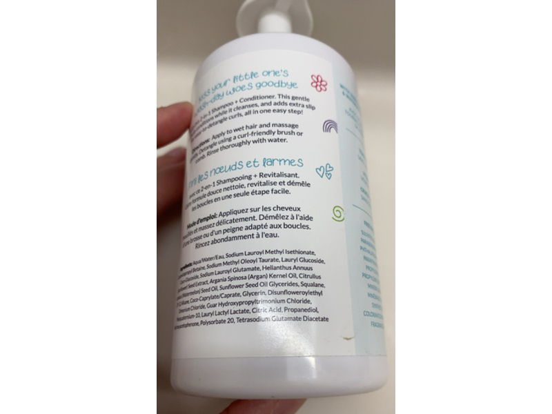 LUS Love Ur Curls Kids 2-In-1 Shampoo & Conditioner, 10.1 fl oz/300 mL