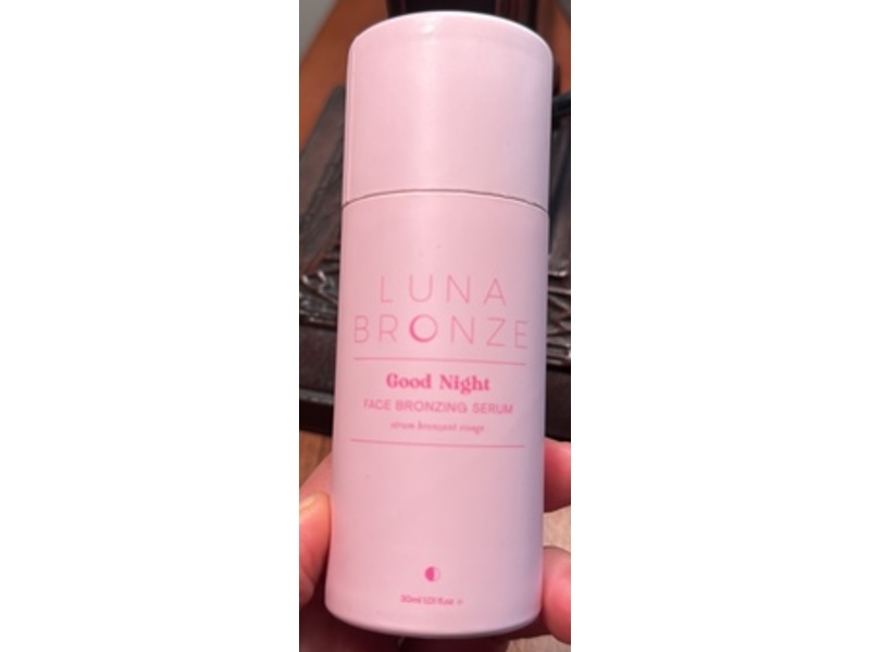Luna Bronze Good Night Face Bronzing Serum, 1.01 fl oz/30 mL