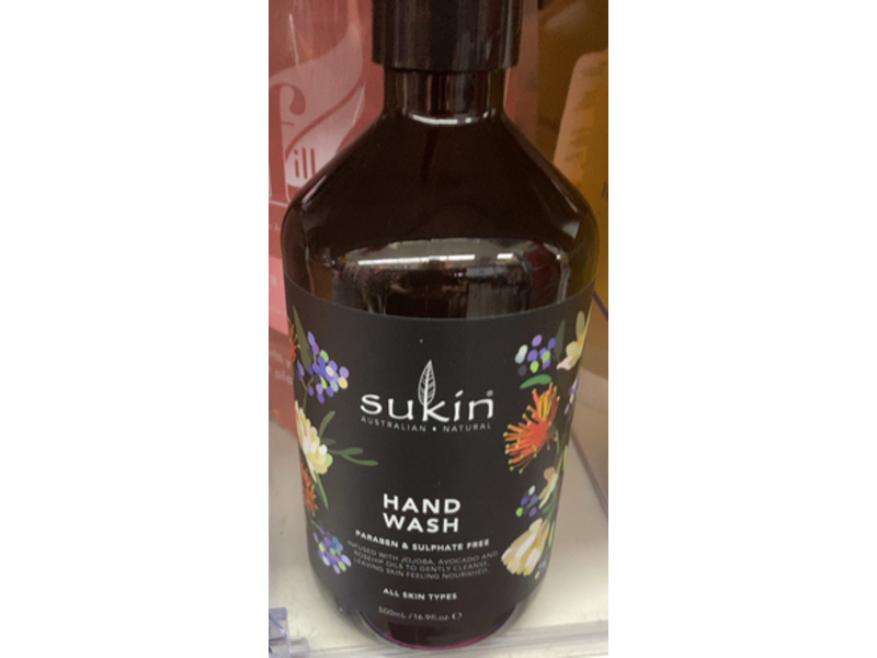 Sukin Hand Wash, Jojoba + Avocado & Rosehip Oils, 16.9 fl oz/500 mL