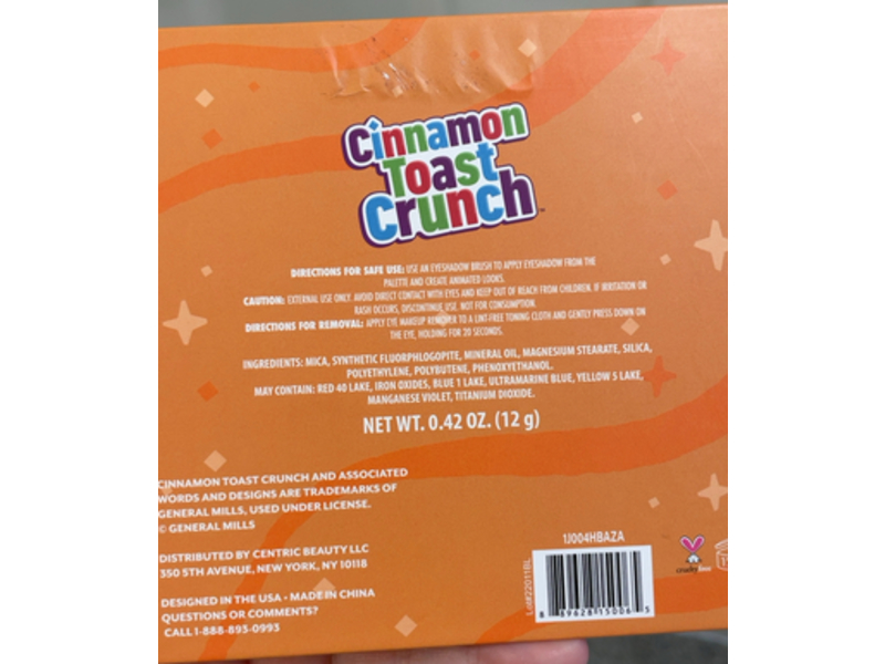 Cinnamon Toast Crunch Eye Shadow Palette, 0.42 oz/12 g