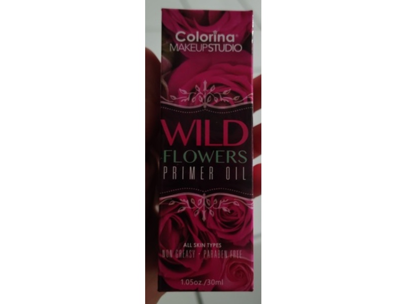 Colorina Makeup Studio Primer Oil, Wild Flowers, 1.05 oz/30 mL