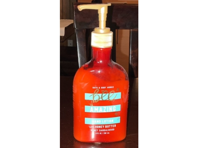Bath & Body Works Bee Amazing Hand Lotion, Honey Butter & Honey Sandalwood, 8 fl oz/236 mL