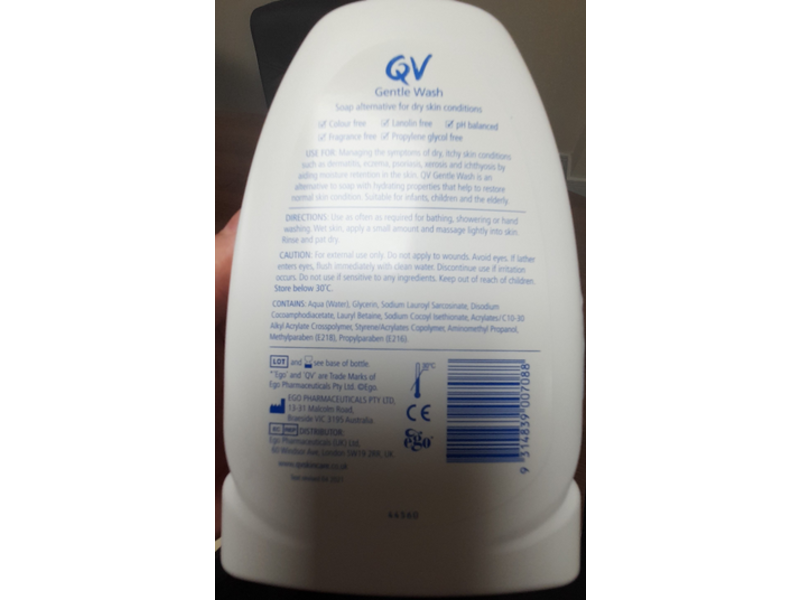 Ego Qv Gentle Wash, 500 g