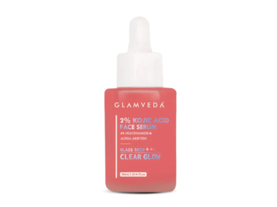 Glamveda 2% Kojic Acid Face Serum, 4% Niacinamide & Alpha Arbutin, 1.014 fl oz/30 g