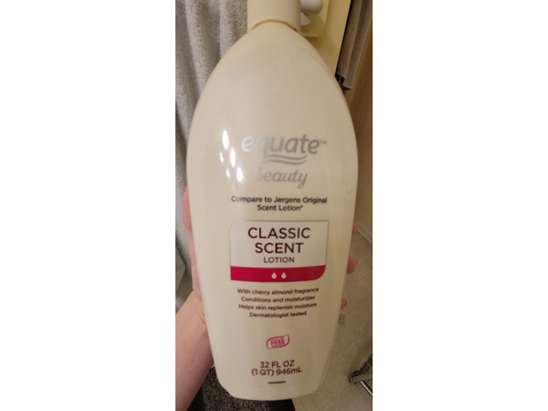 Equate Beauty Lotion, Classic Scent, 32 fl oz/946 ml