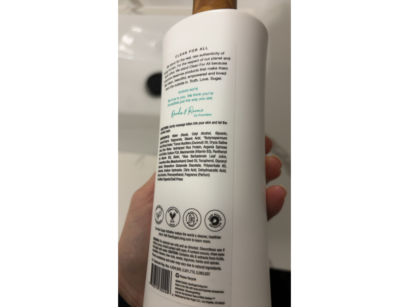 RawSugar Moisture Loving Lotion, Shea + Rice Flower, 16 fl oz/473 mL