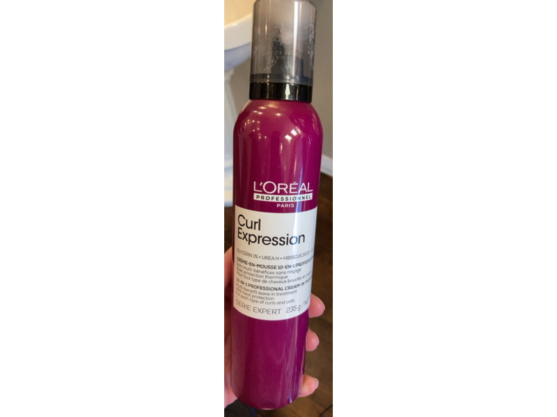 L'Oreal Professionnel Paris Curl Expression 10-in-1 Professional Cream-In-Mousse, 8.2 oz/235 g