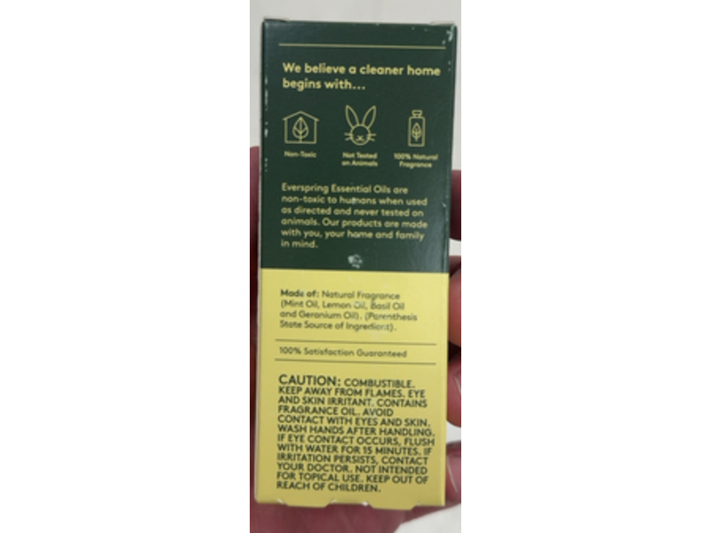 Ever Spring Essential Oil Blend, Lemon & Mint, 0.5 fl oz/15 mL