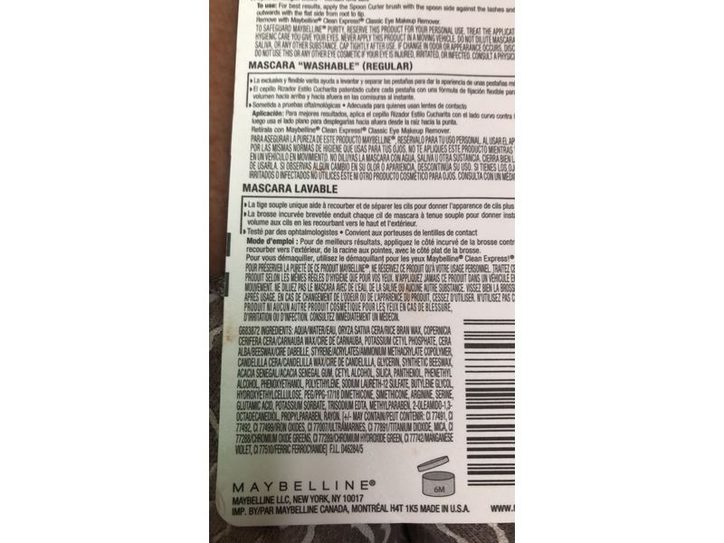 Maybelline New York Volum' Express The Falsies Flared Washable Mascara, Blackest Black, 0.31 fl oz/9.4 mL
