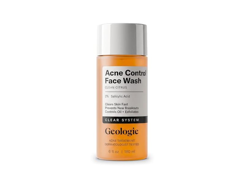 Geologie Acne Control Face Wash, 2% Salicylic Acid, 6 fl oz/180 mL
