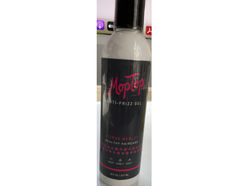 MopTop Anti-Frizz Gel, Citrus Medley, 8 fl oz/237 mL