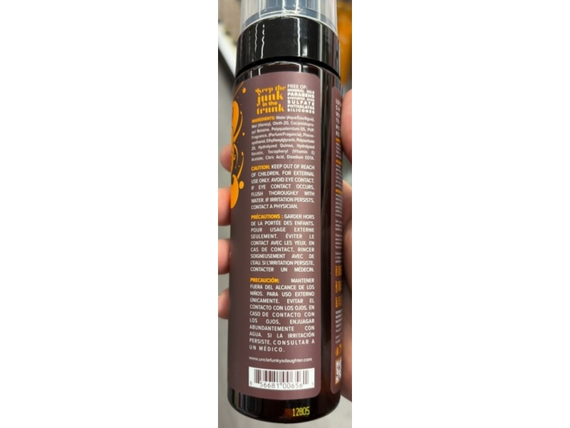 Uncle Funky's Daughter Soul Bounce Texture Defining Mousse, 7.5 fl oz/22 mL