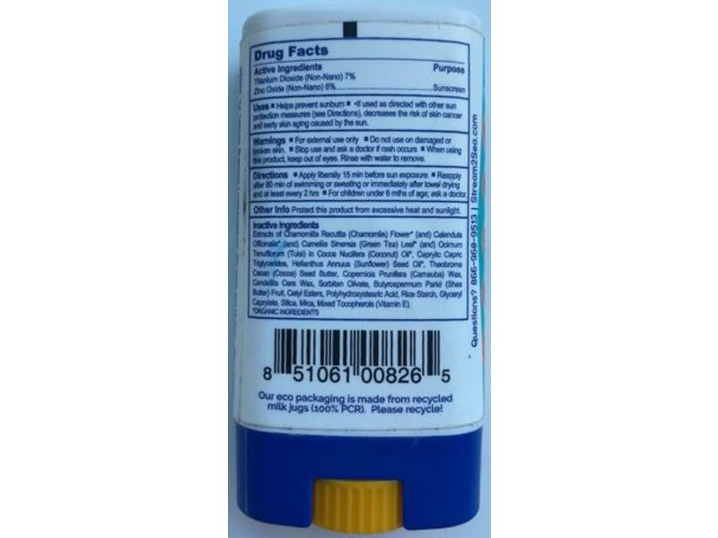 Stream2Sea EcoStick Sunscreen4 Kids, Face & Body, SPF 35+