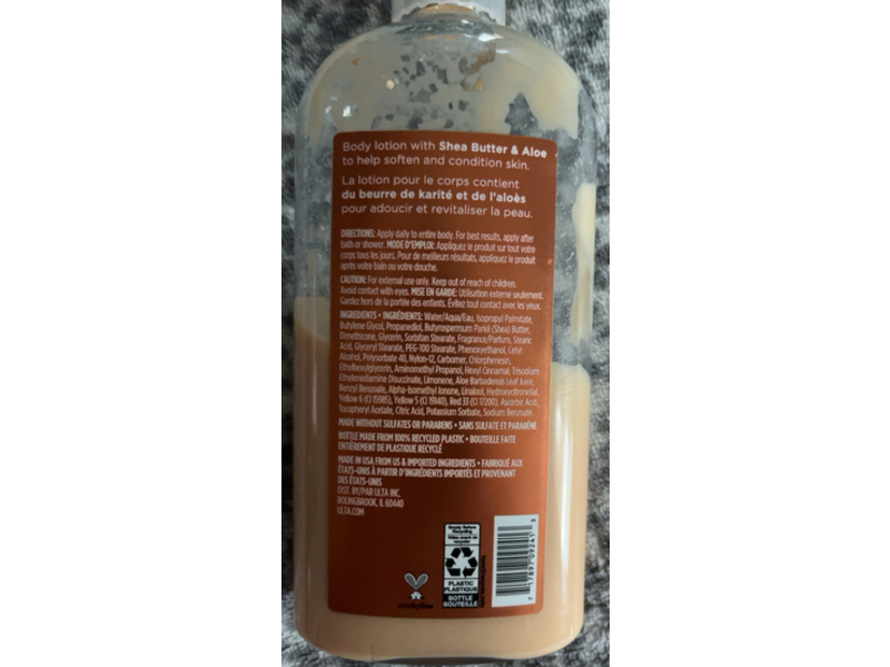 ULTAbeauty Scented Body Lotion, Shea Butter & Aloe, 10.5 fl oz/370 mL