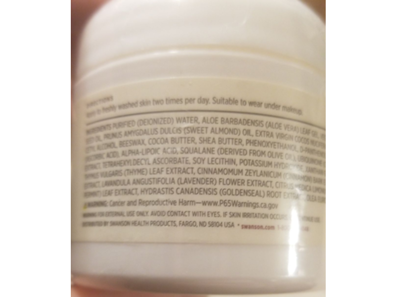 Swanson Wrinkle Cream Dmae '&' CoQ10, 2 fl oz/59 mL, Pack Of 2